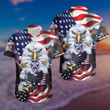 Eagle American And Star Honnor Hawaiian Shirt | HW1293