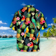 Parrots pineapples Hibiscus Tropical Hawaiian Shirt | HW1427