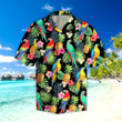 Parrots pineapples Hibiscus Tropical Hawaiian Shirt | HW1427