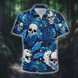 Skull Skeleton Tattoo Tropical Beach Aloha Hawaiian Shirt | HW1284