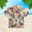 Texas Longhorn Bluebonnet Floral Hawaiian Shirt | HW1129
