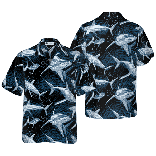 Under Water Shark Hawaiian Shirt -PersonalizedFury
