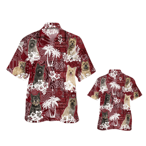 Cairn Terrier Hawaiian Shirt, Cool Dog Hawaiian Shirt Short Sleeve -PersonalizedFury