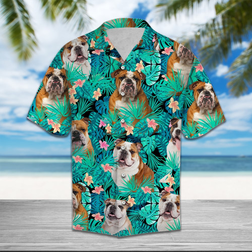 Bulldog Hawaii Shirt, Gift for Dog Lovers, Dog Dad, Dog Mom