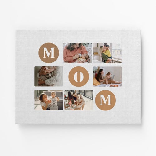 Mom - Personalized Mother's Day Or Birthday Gift For Mom - Custom Canvas Print - personalizedfury