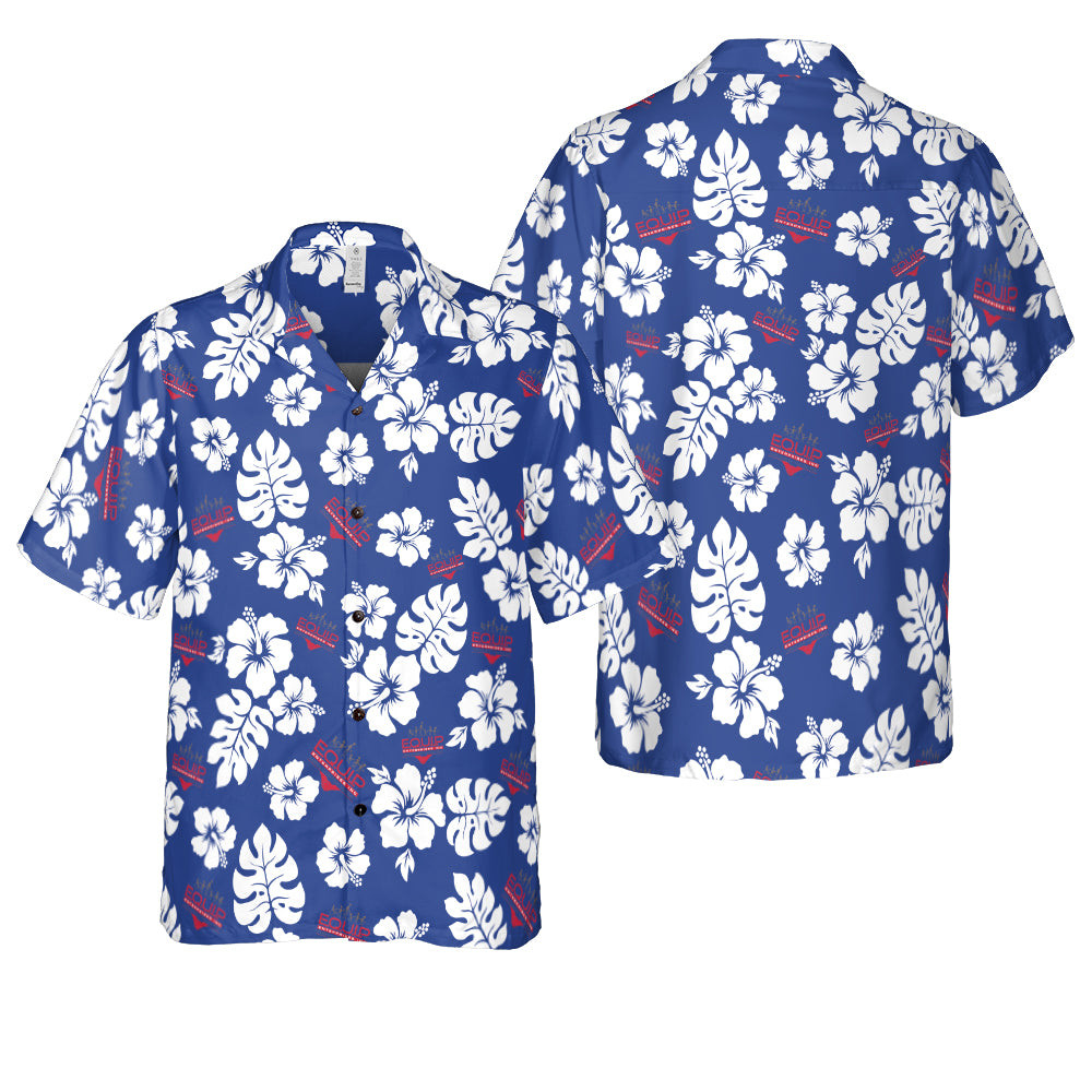 Karina Hernandez Navy Blue Hawaiian Shirt