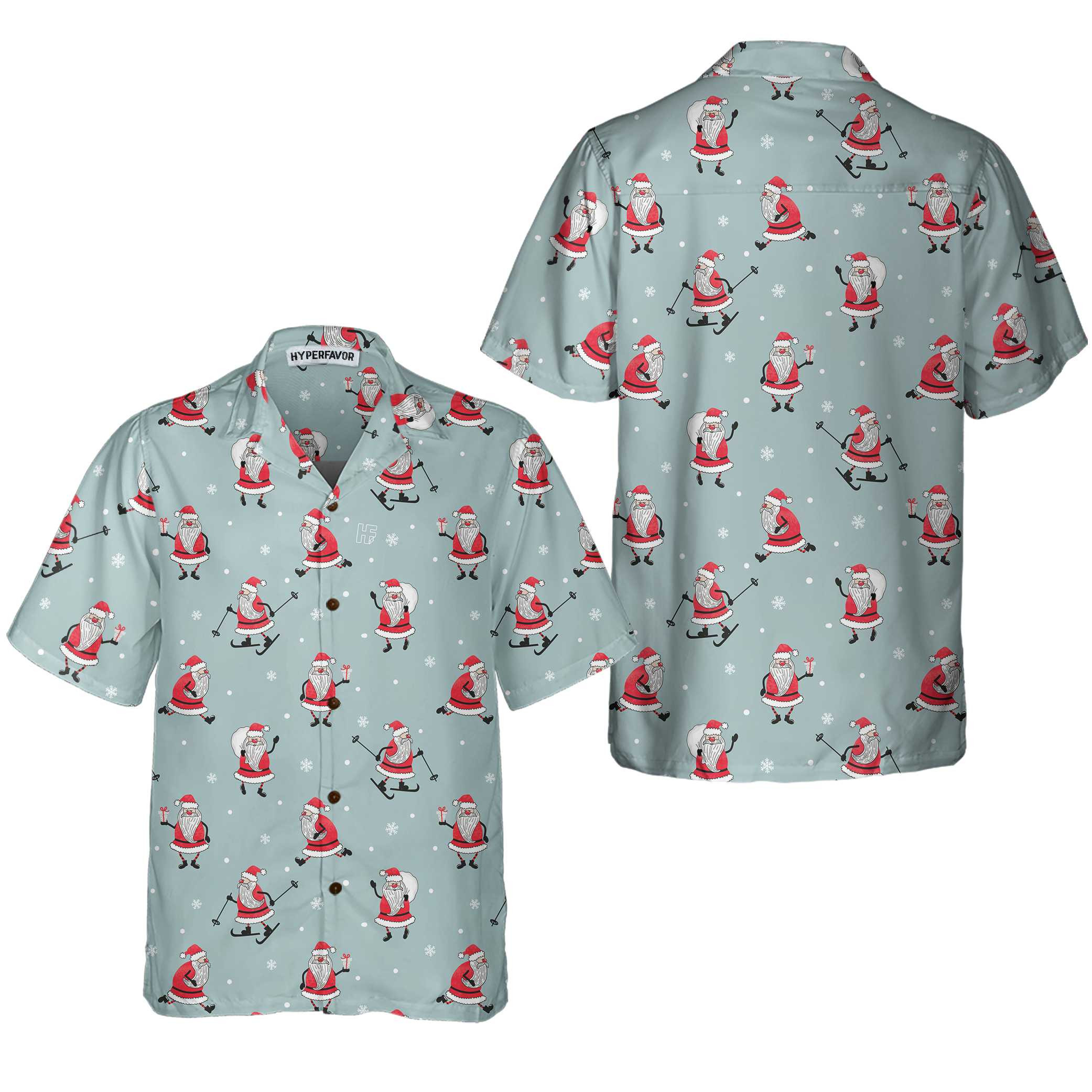 Funny Santa Claus Christmas Shirt For Men, Santa Claus Hawaiian Shirt