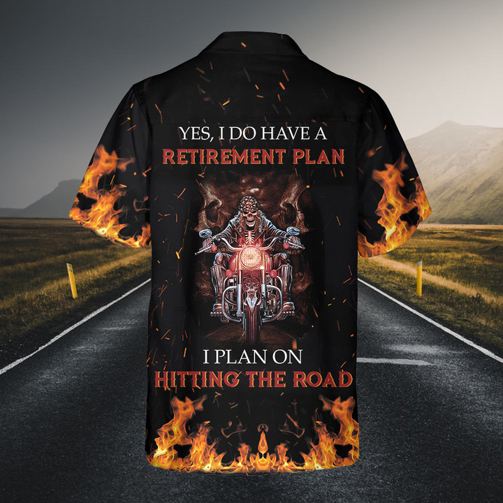 Biker Retirement Plan Hawaiian Shirt, Unique Motocycle Shirt, Best Gift For Bikers