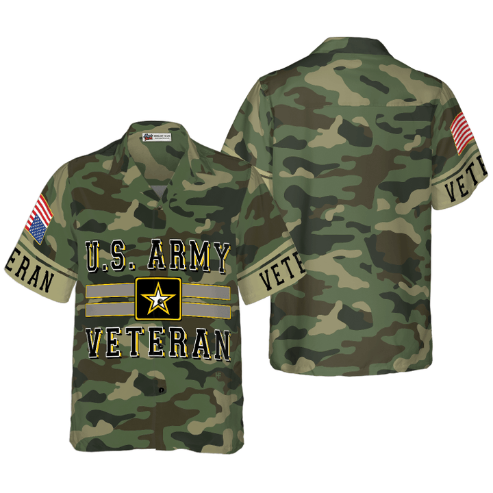 The US Army Veteran Hawaiian Shirt