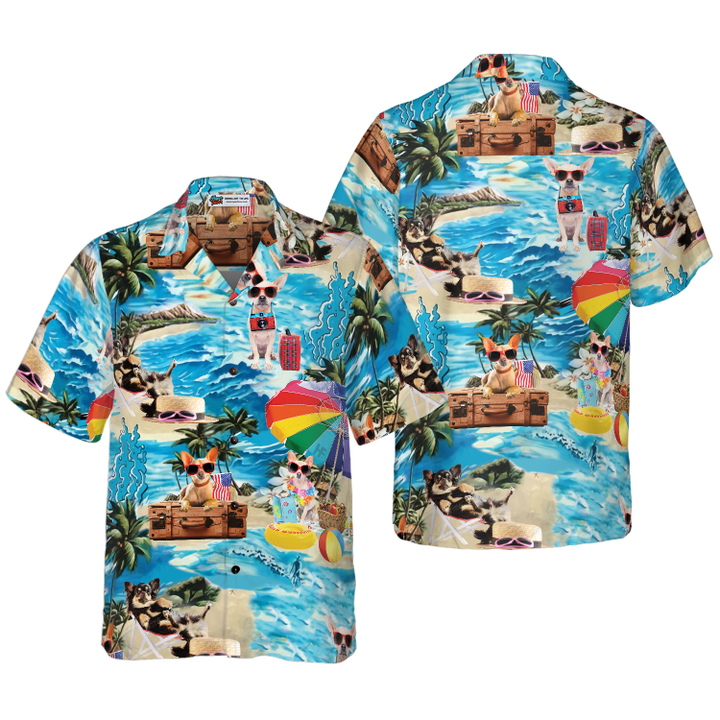 Funny Chihuahua Beach Shirt Hawaiian Shirt
