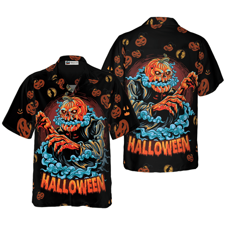 Scary Pumpkin For Halloween Night Hawaiian Shirt