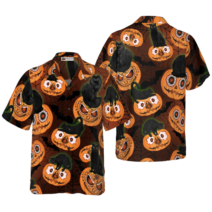 Black Cats Are Awesome For Halloween Hawaiian Shirt