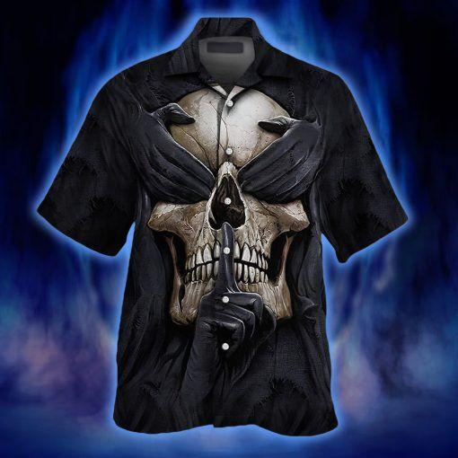 Skull Pattern Hawaiian Shirt | HW1319