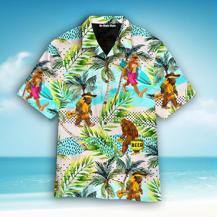 Tropical Bigfoot Summer Beer Hawaiian Shirt | HW1323