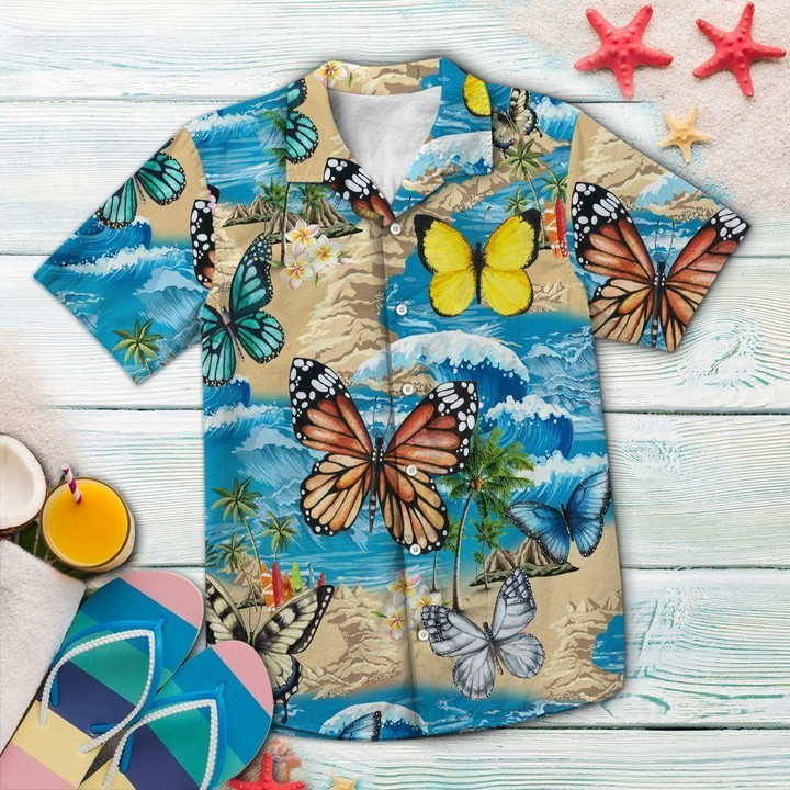 Summer Vacation Blue Awesome Hawaiian Shirt | HW1373