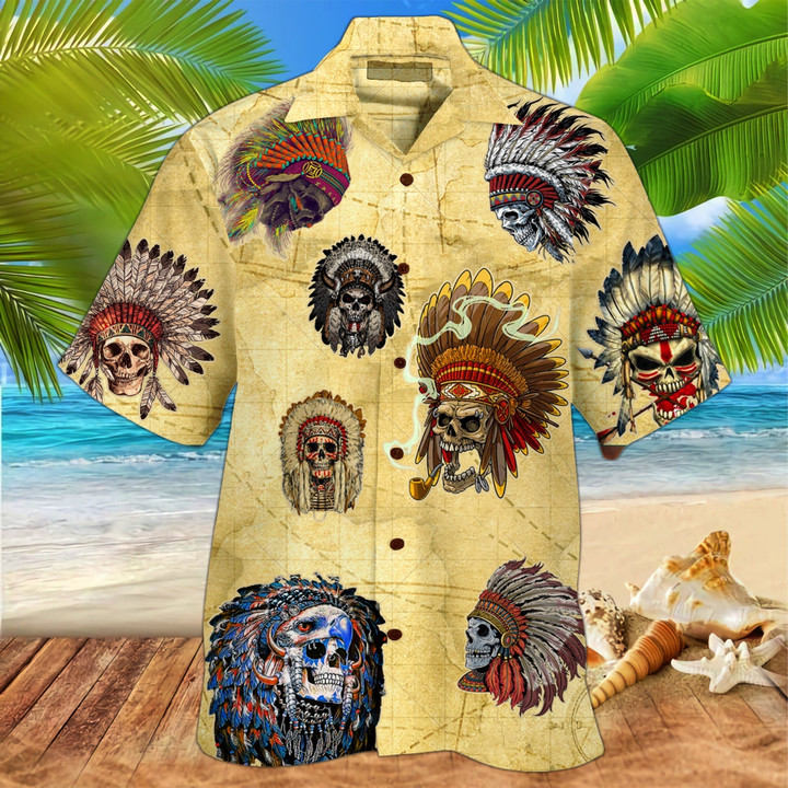 Skull Native Hawaiian Shirt | HW1409