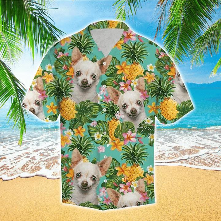Pineapple Chihuahua Dog Lover Hawaiian Shirt | HW1299