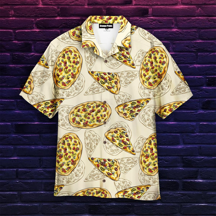 Vintage Pizza Aloha Hawaiian Shirt | HW1145