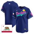 Los Angeles Dodgers 2024 Los Angeles City Style California Republic Patch Men Jersey - Royal