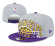 Los Angeles Lakers Two-Tone 9FIFTY Snapback Hat - Gray/Purple - Ou Gold