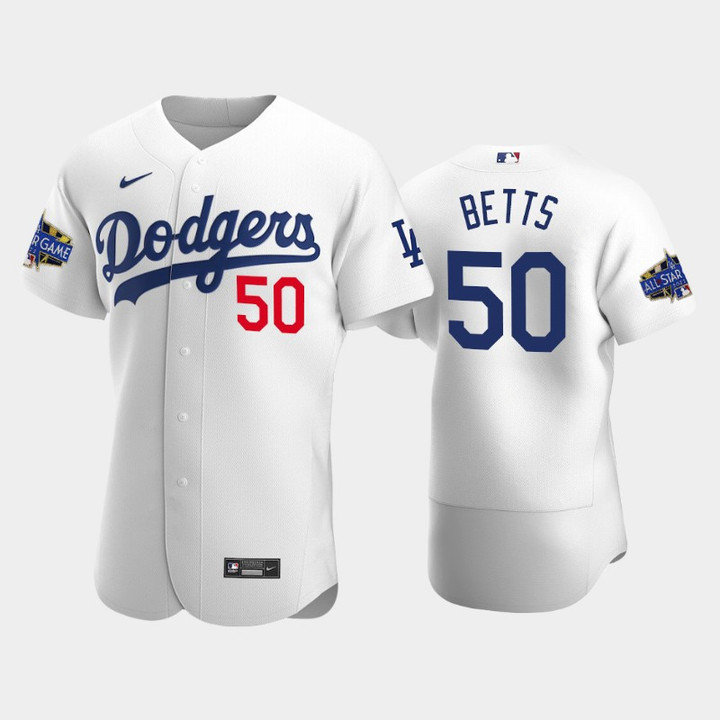 Los Angeles Dodgers Mookie Betts 50 Home White 2022 All-Star Game Jersey