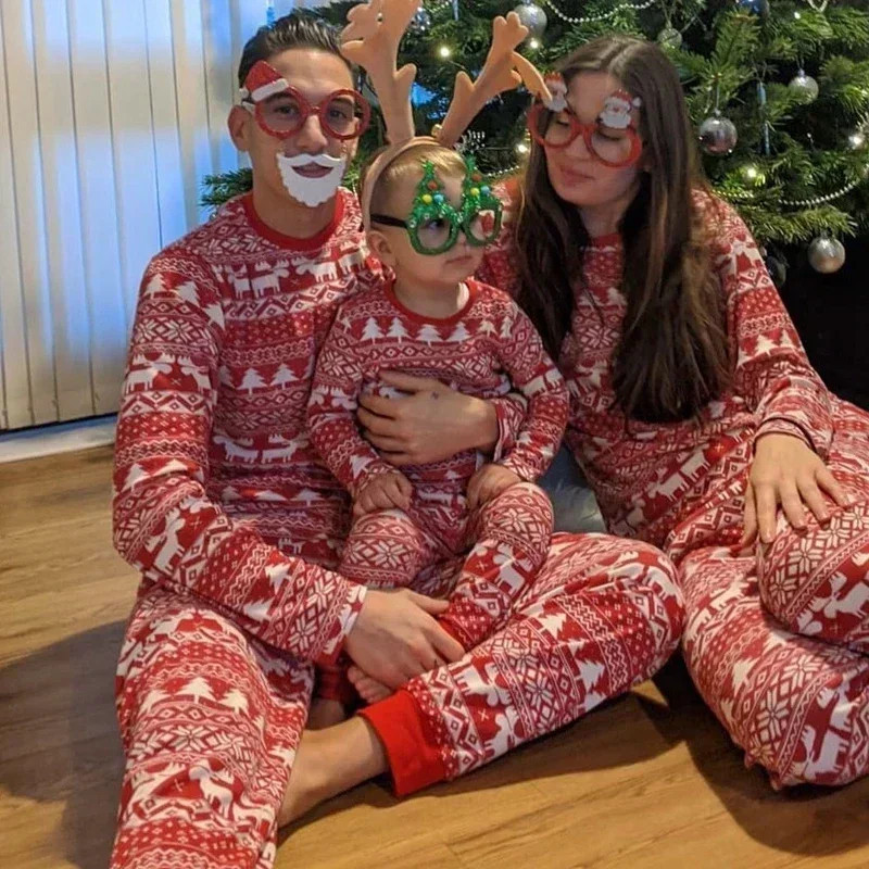 2024 New Christmas Matching Pajamas Set - Mother, Father, Kids, Baby & Dog Romper PJs | Cute & Soft Family Xmas Outfits