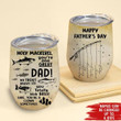 Wine Tumbler, dad wine tumbler, Happy Father‘s Day, wine cups with lids, Father Day Gift, wine tumbler