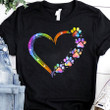 Heart color dog t shirt, Dog owner gift, Dog Lover gift, LGBT shirts unisex cotton t shirt