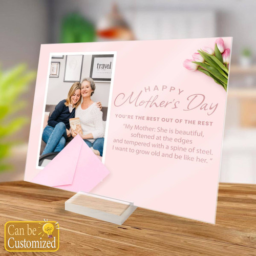 Acrylic Photo Plaque for Mother's Day.