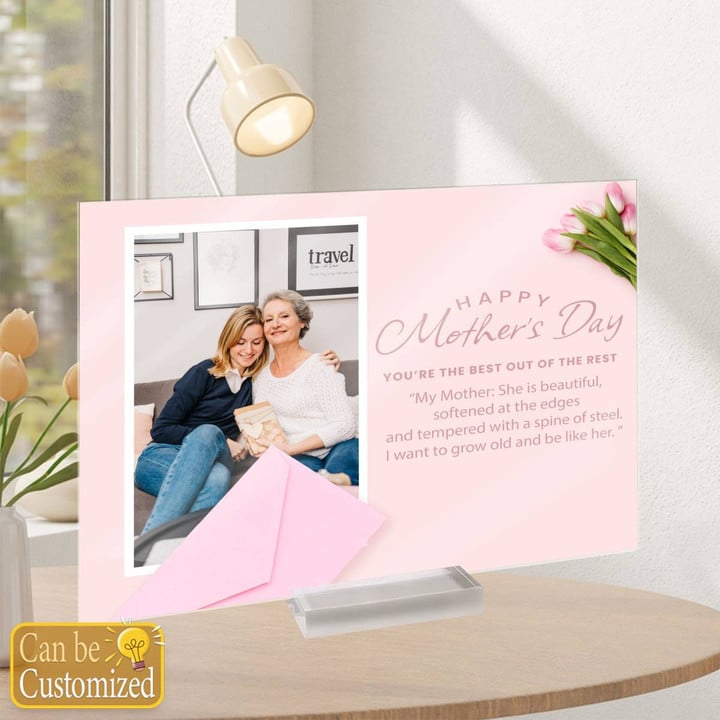 Acrylic Photo Plaque for Mother's Day.