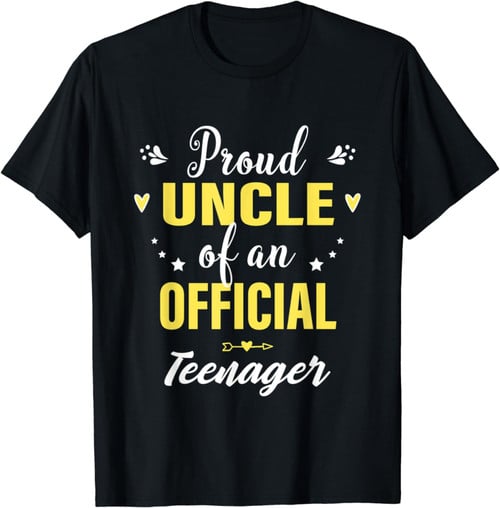 Official Teenager Uncle 13th Birthday Uncle Party Gifts Men T-Shirt