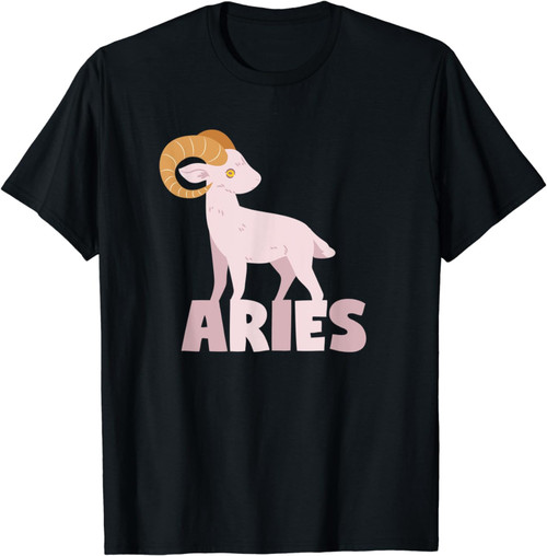 Aries Zodiac Sign Facts Funny Ram Horoscope Astrology T-Shirt