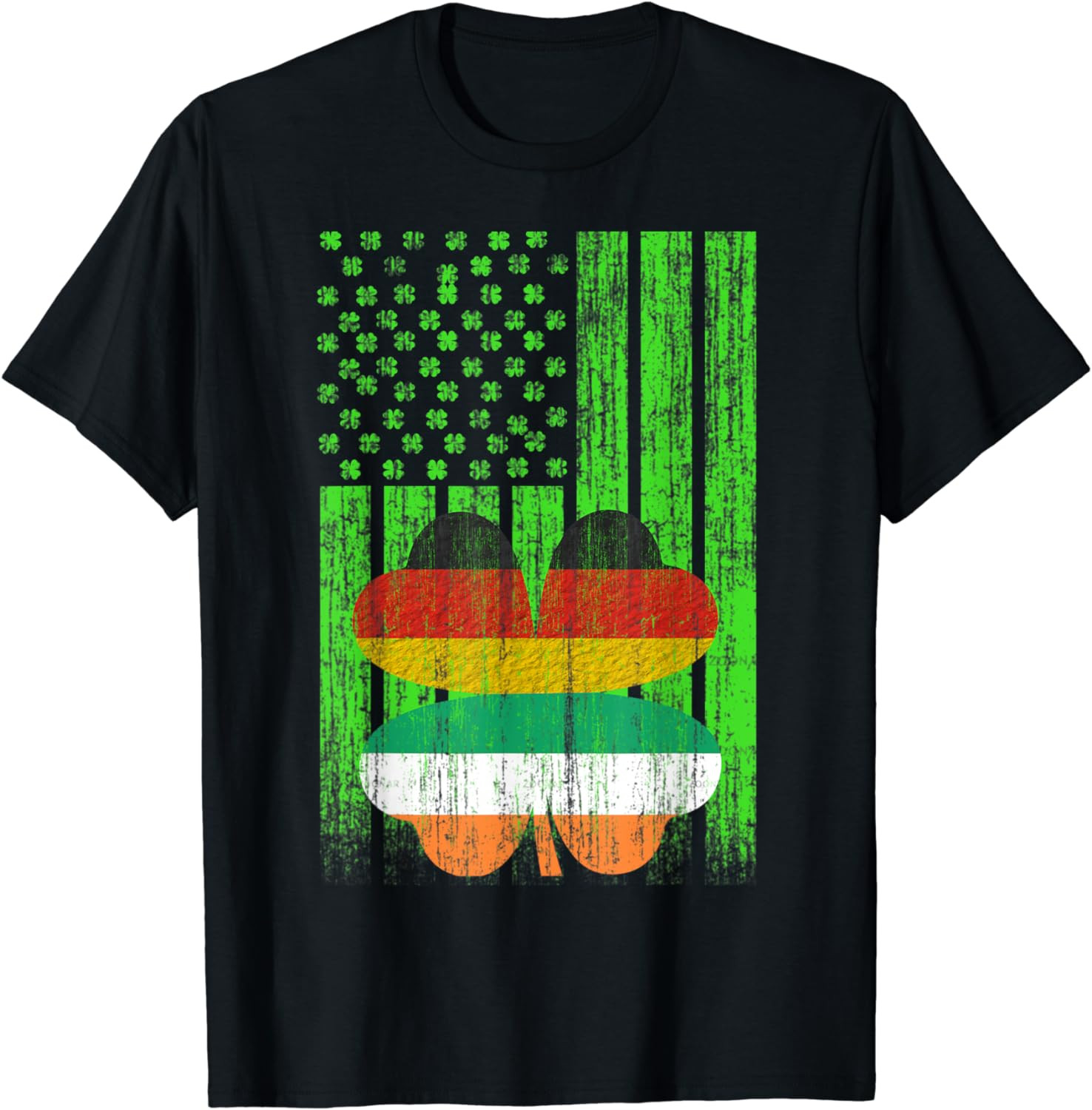 St Patricks Day Irish American Flag - Irish German Flag Gift T-Shirt