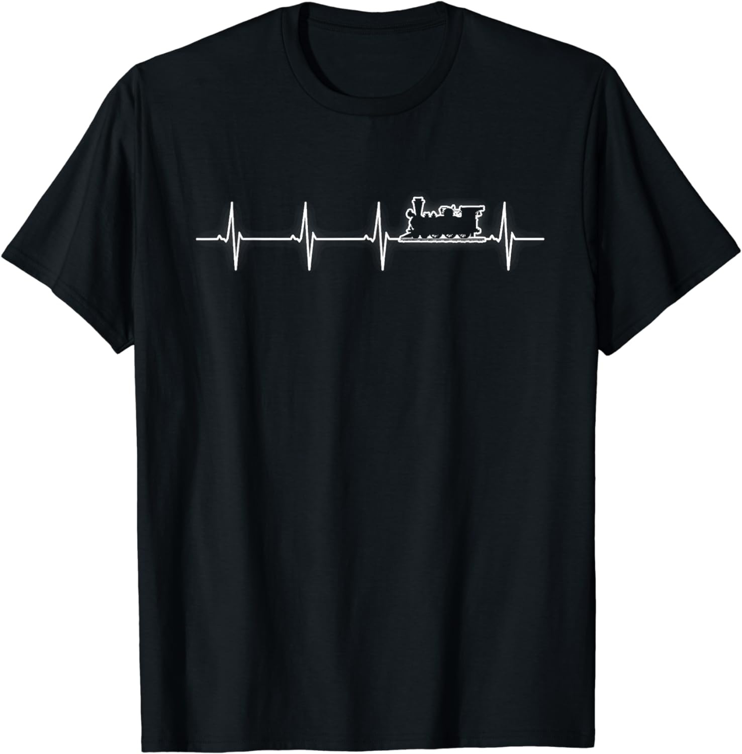 Steam Train Heartbeat Gifts T-Shirt
