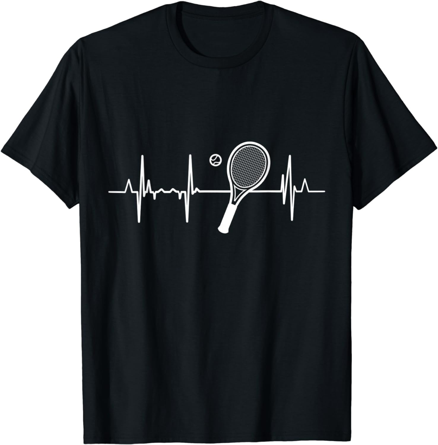 Tennis Heartbeat Tennis Pulse Line For Tennis Player T-Shirt