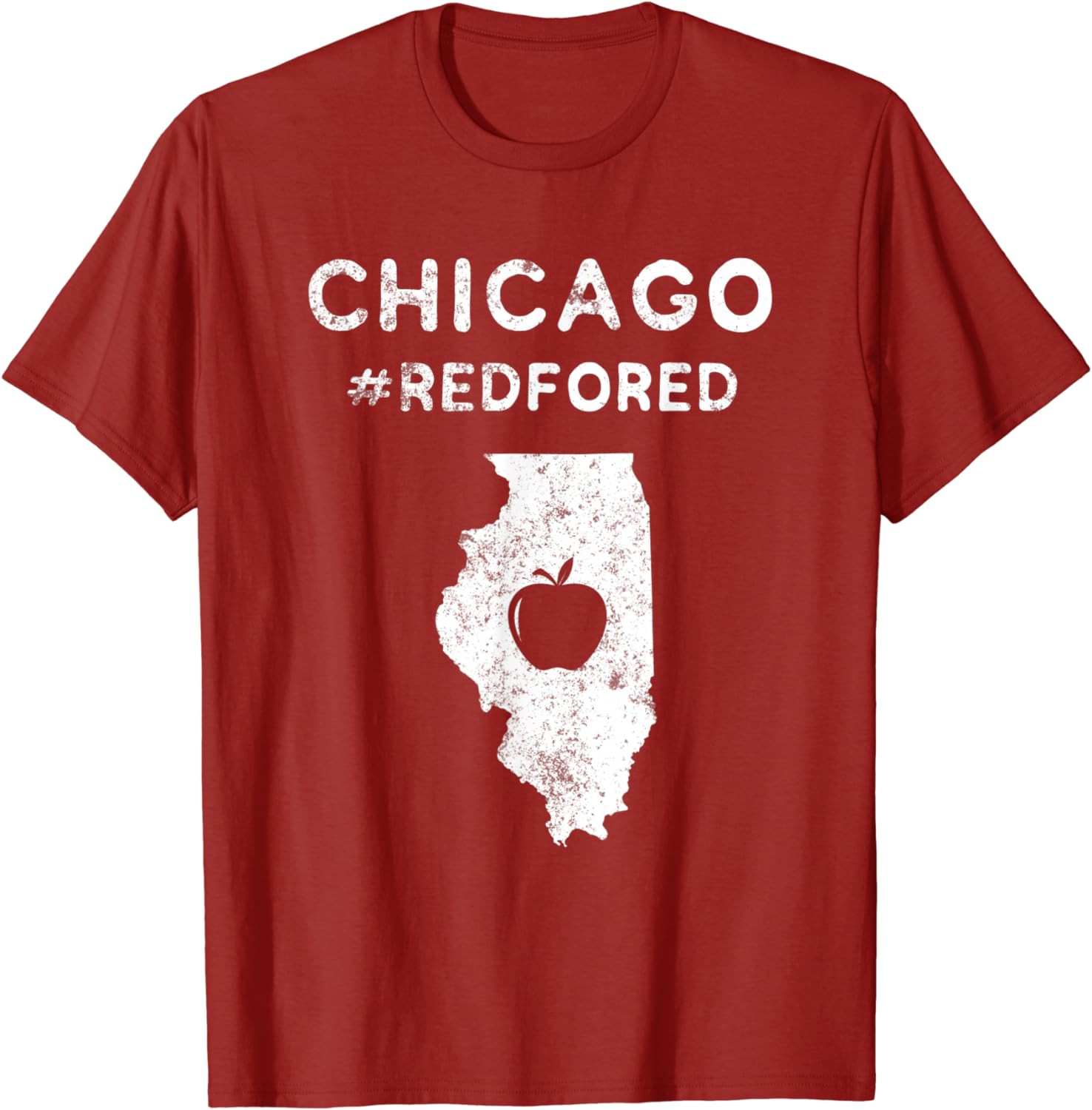 Teacher Red For Ed Chicago Public Education T-Shirt