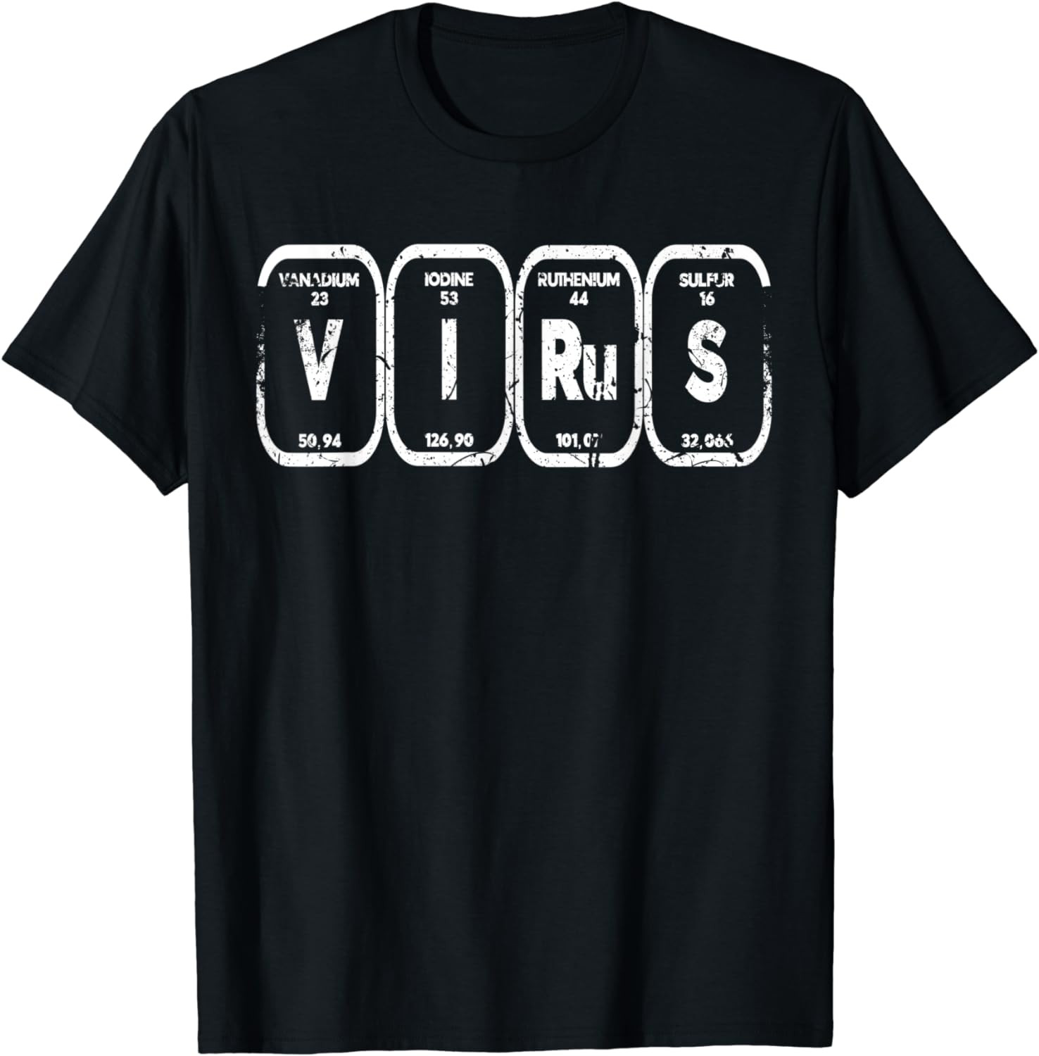 Virus Halloween Costume Periodic Element Science T-Shirt