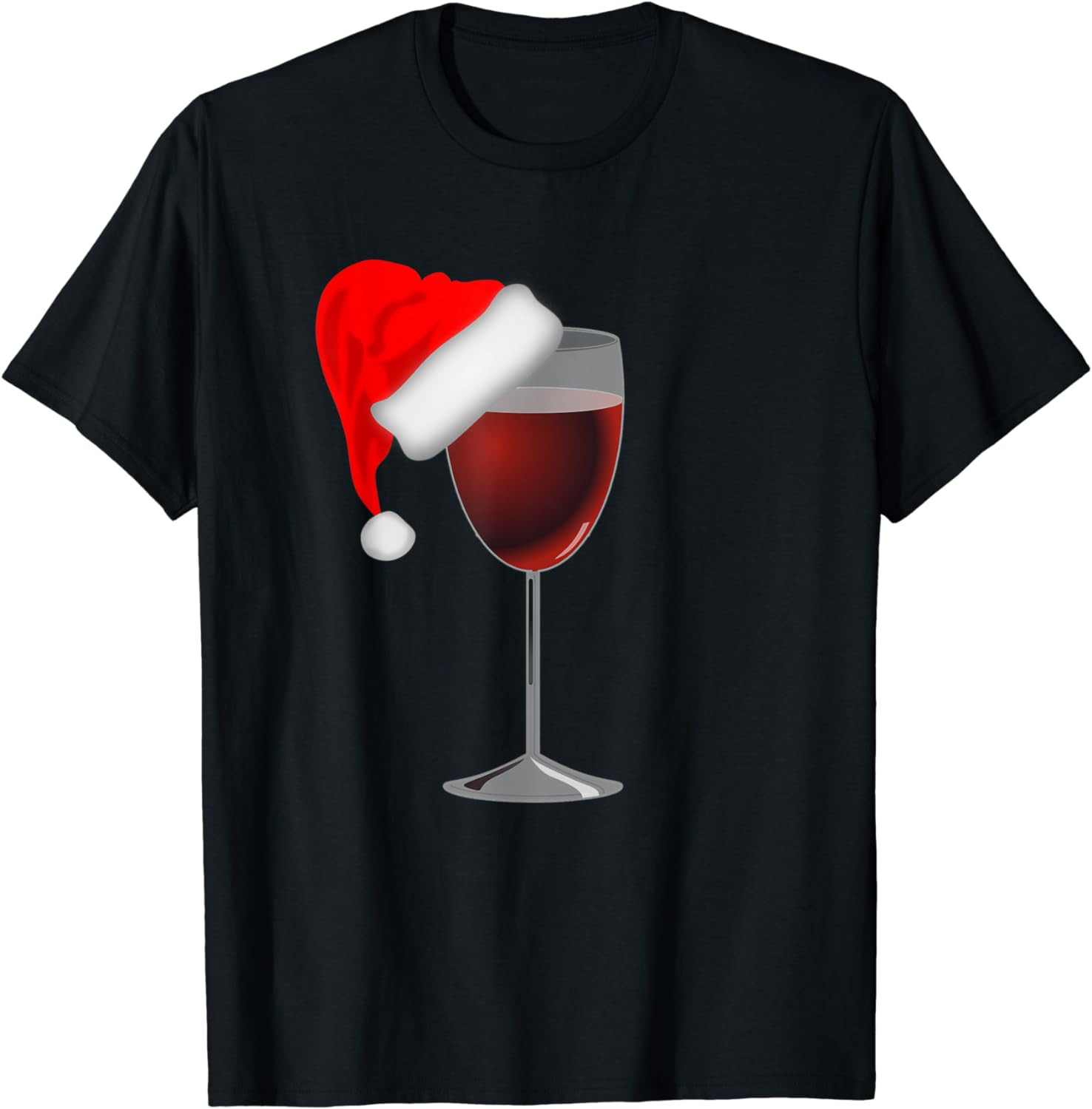 Wine Santa Christmas Wine Lovers Gift T-Shirt