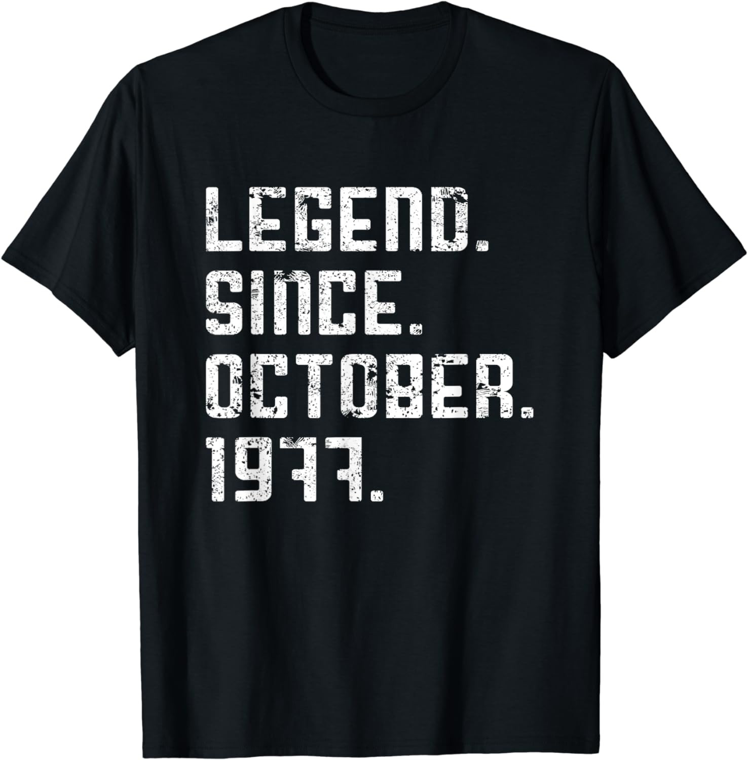 Vintage Born In October 1977 Retro Birthday Party Bday T-Shirt