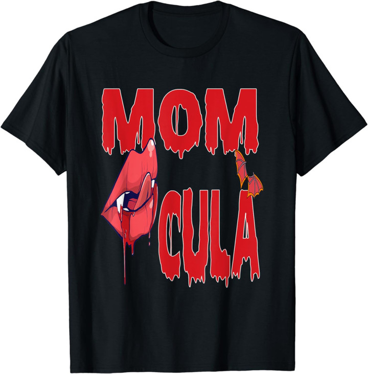 Womens Funny Mom Vampire Adult Halloween Costume For Mommy T-Shirt