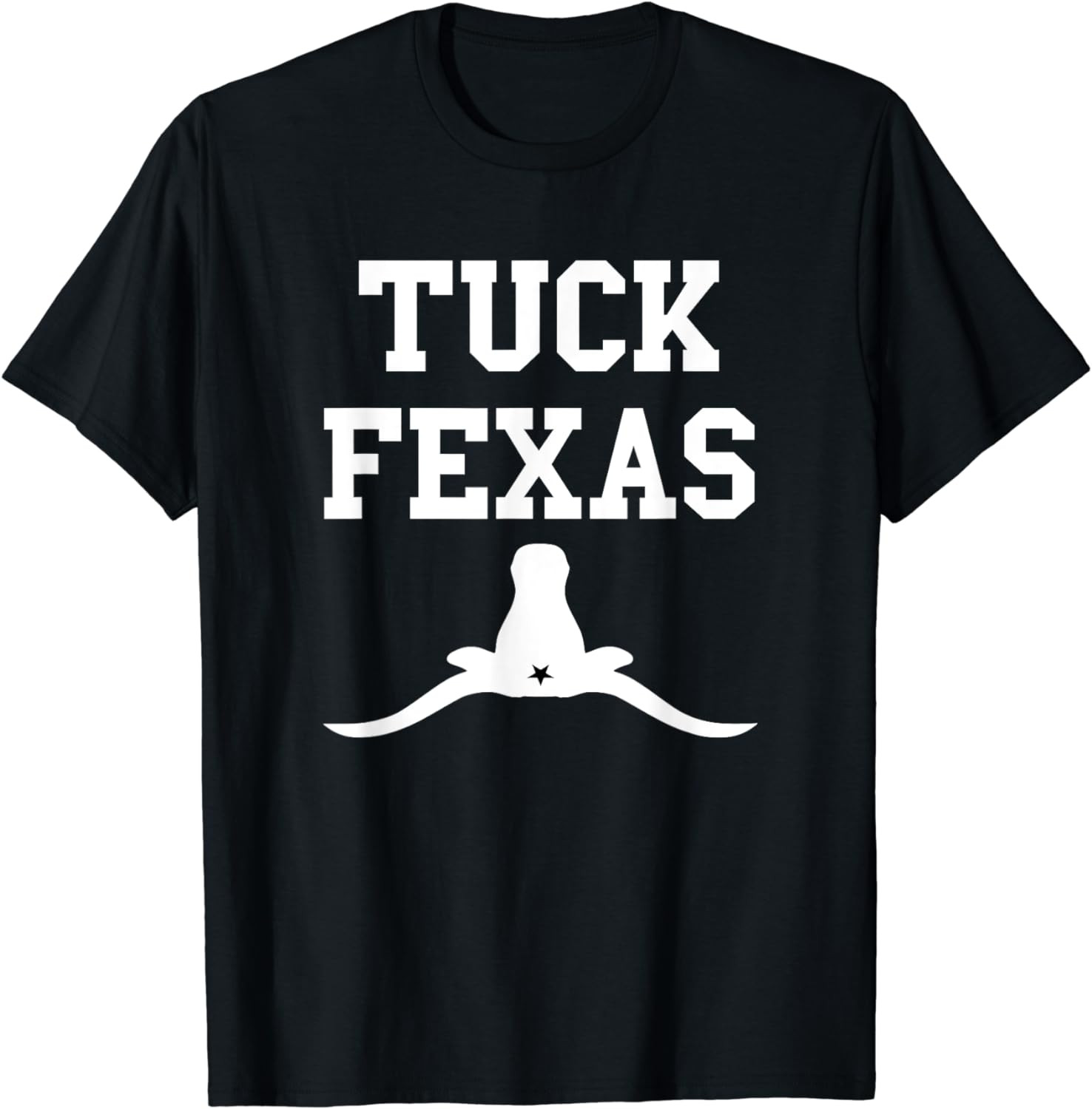 Tuck Fexas Shirt White Horns Down Tee,Game Day Tuck Fexas T-Shirt