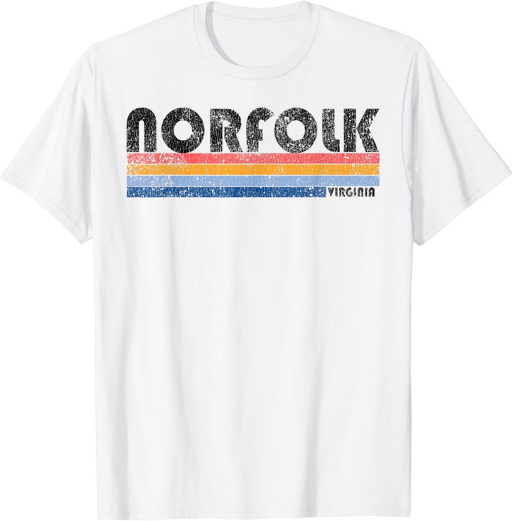 Vintage 1980s Style Norfolk Virginia T-Shirt