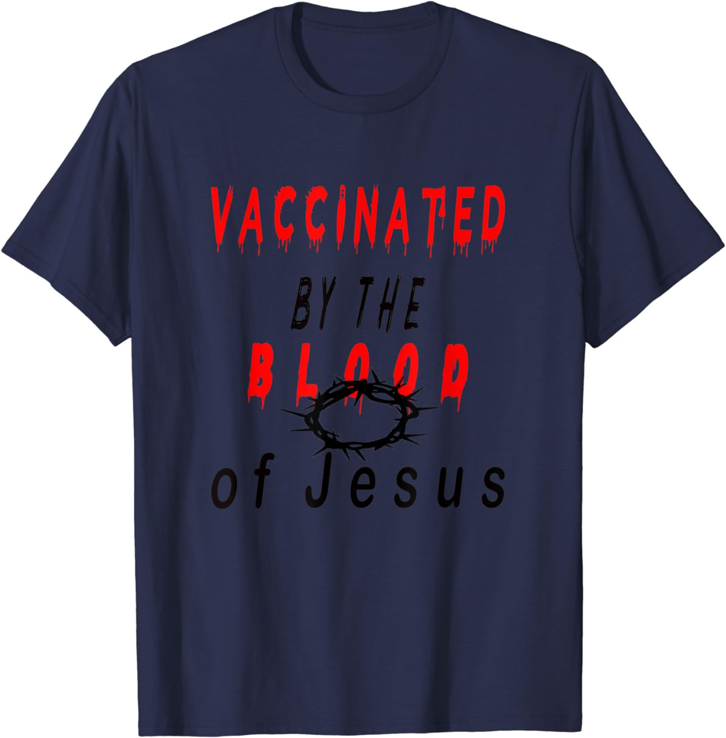Vaccinated By The Blood Of Jesus Christian Halloween T-Shirt T-Shirt