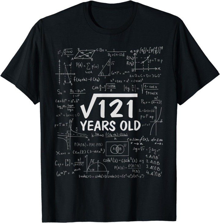 Square Root Of 121 T-Shirt 11th Birthday 11 Years Old Gift T