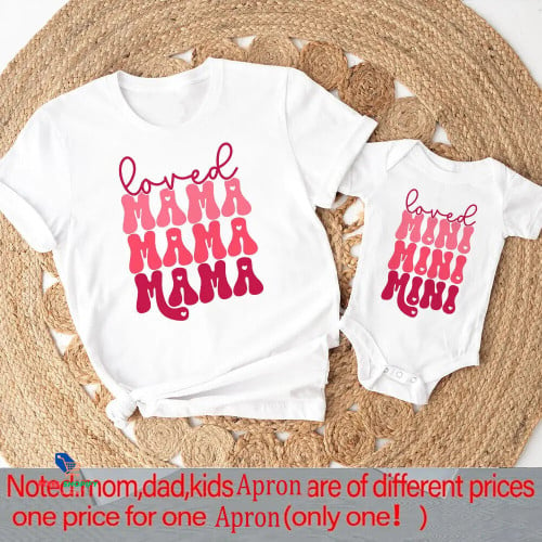 My Valentine Call Me Mama Print Family Matching Clothes Tee Mother & Kid T Shirt Tops Valentine's Day Mom T-shirt Baby Bodysuit