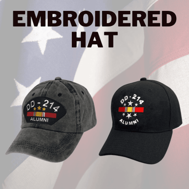 Military Embroidered Hat Collection
