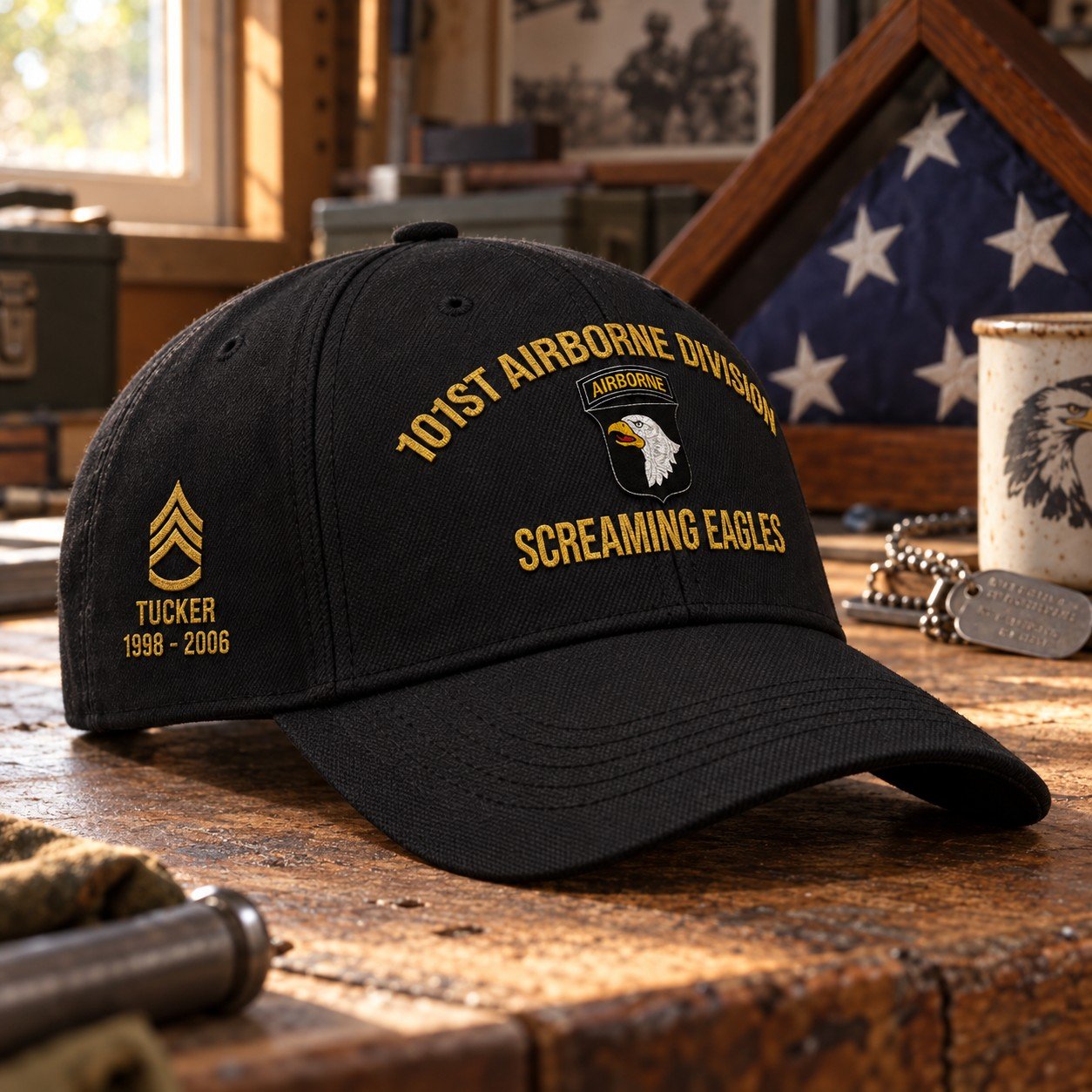 U.S. Army 101st Airborne Division Veteran Embroidered Cap - 2669
