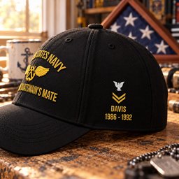 U.S. Navy Aviation Boatswain's Mate (AB) Rating Veteran Embroidered Cap (Gold Thread) - 1607