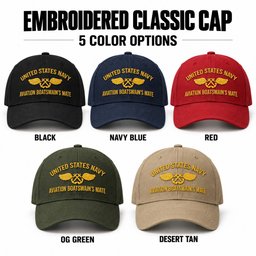 U.S. Navy Aviation Boatswain's Mate (AB) Rating Veteran Embroidered Cap (Gold Thread) - 1607
