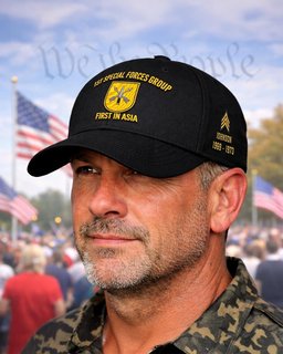 1st Special Forces Group First In Asia Embroidered Cap